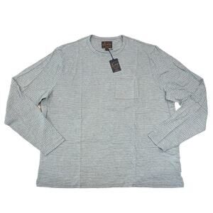 NWT Lucky Brand Men’s Gray/Khaki & Blue/Green Stripe Lightweight Crewneck - XXL
